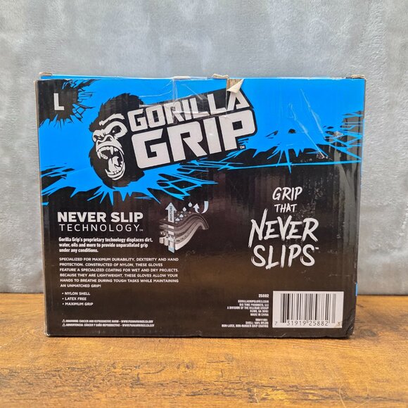 Gorilla Grip 20 Pairs Gripping Gloves Size L – Never Slip Tech – New Open Box - Picture 4 of 6